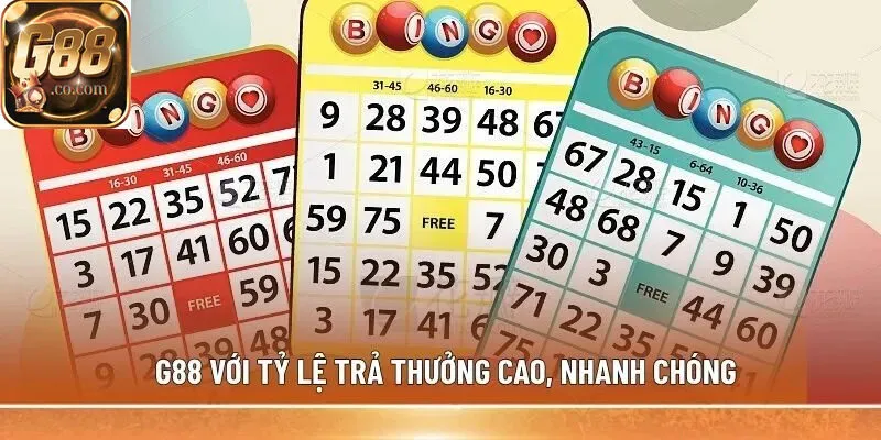 G88 với tỷ lệ trả thưởng cao, nhanh chóng