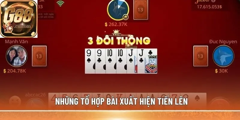 Những tổ hợp bài xuất hiện Tiến Lên